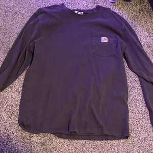 Carhartt Dark Purple Long Sleeve Tee
